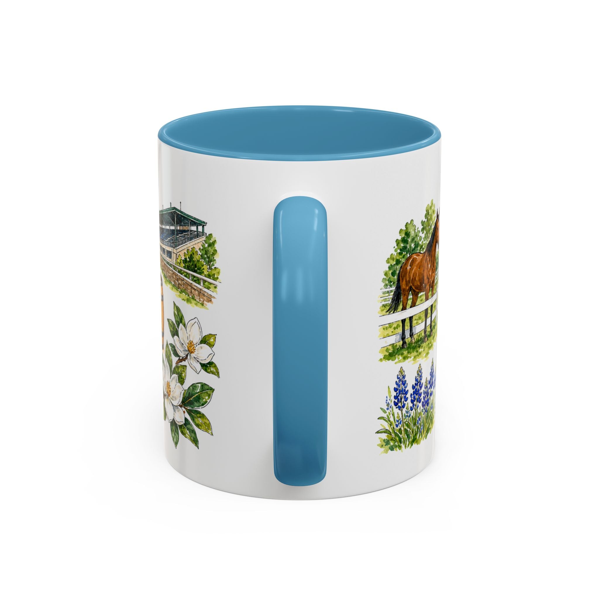 Lexington Illustrated Travel Mug | City Souvenir Accent Coffee Mug | 11oz 15oz Ceramic Cup