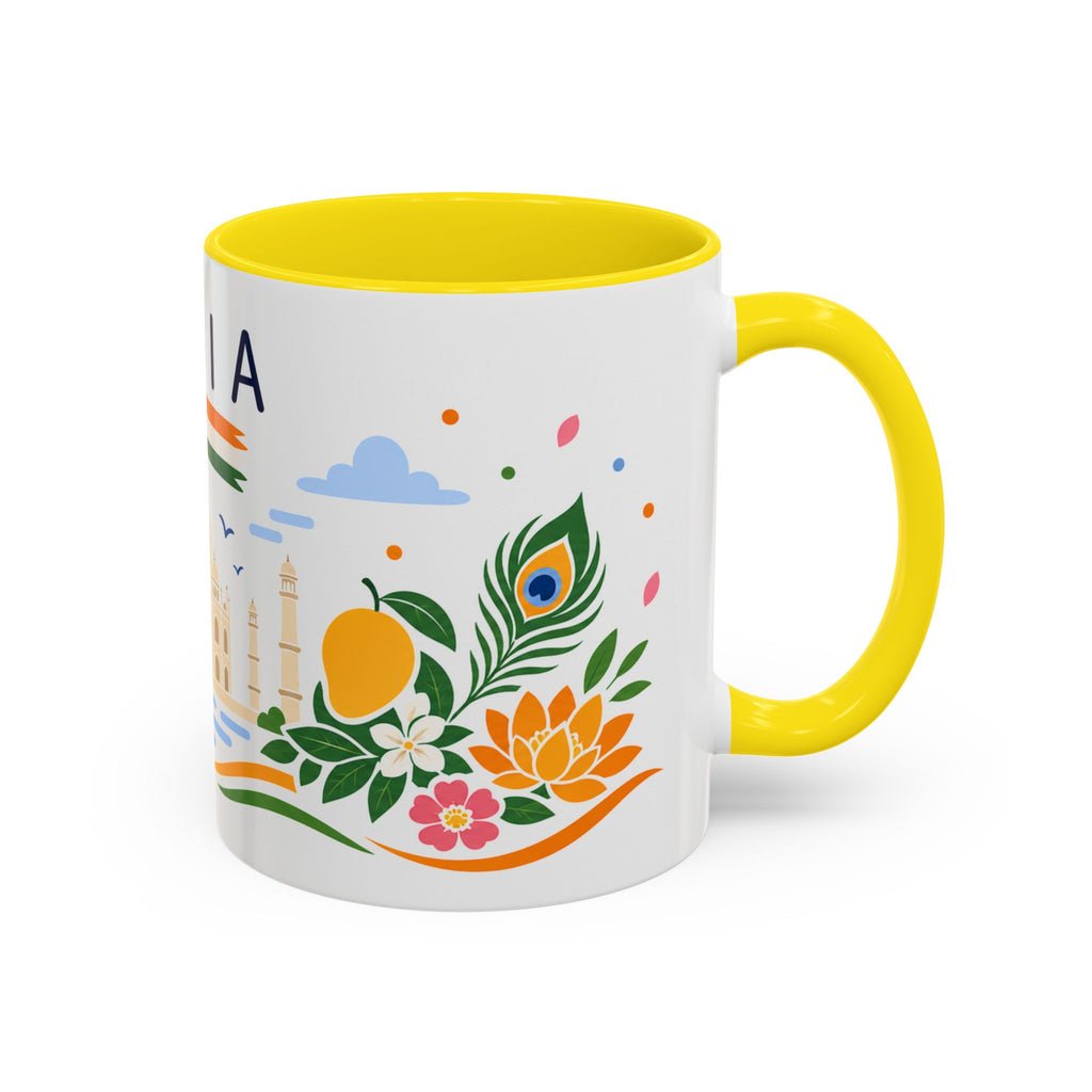 India Coffee Mug | Travel Souvenir Accent Mug | Country Gift Ceramic Cup 11oz 15oz
