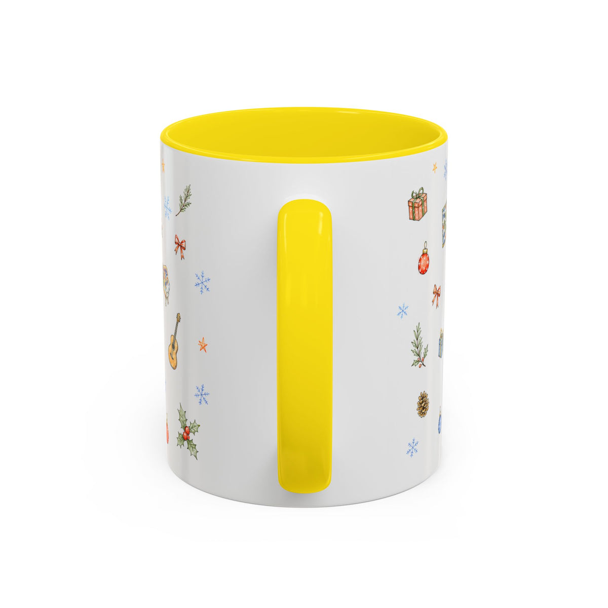 Barcelona Christmas Mug | Watercolor City Souvenir, Ceramic Coffee Cup (11oz/15oz)
