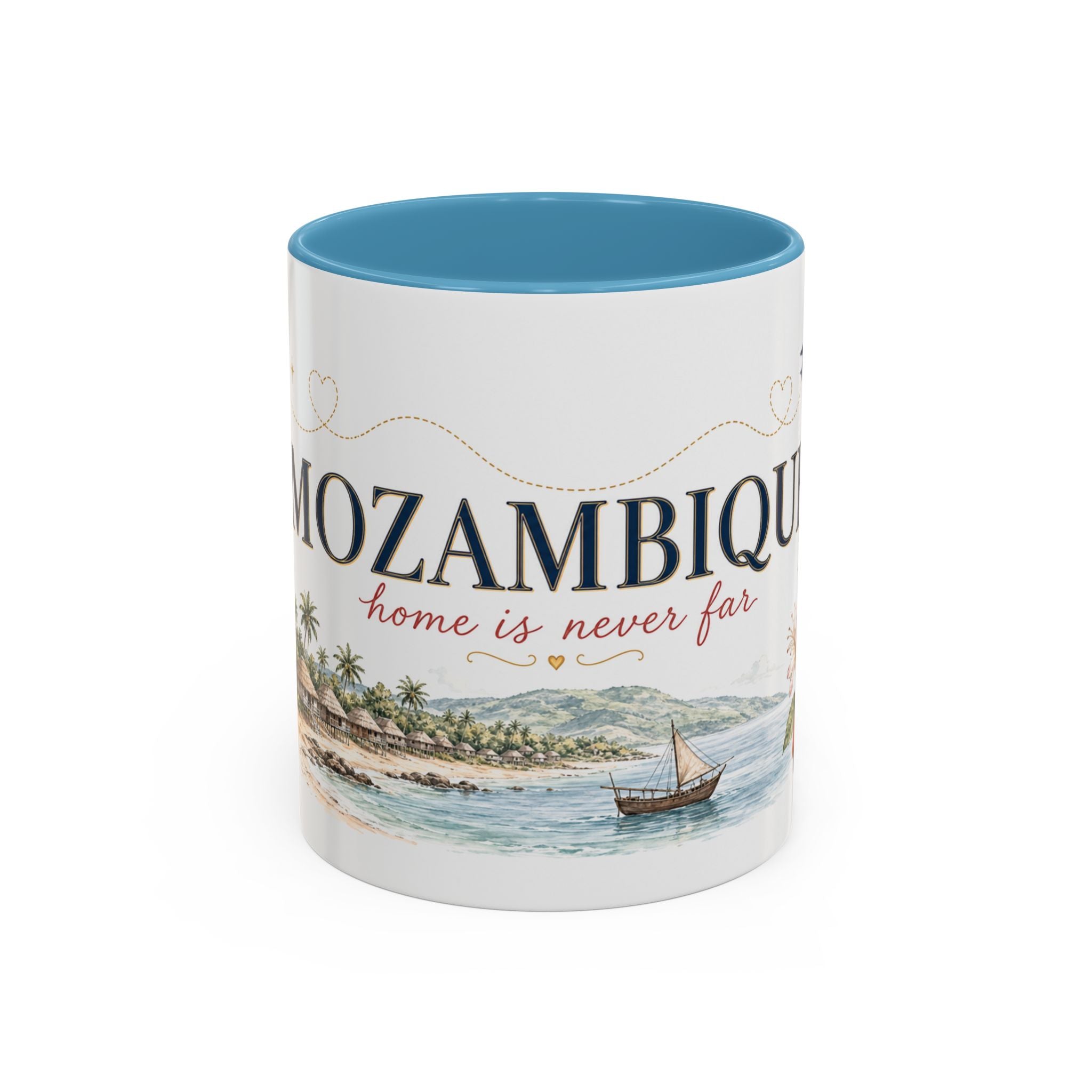 Mozambique Home Country Mug | Moving Away Gift | Long Distance Friendship | 11 oz 15 oz Accent Mug