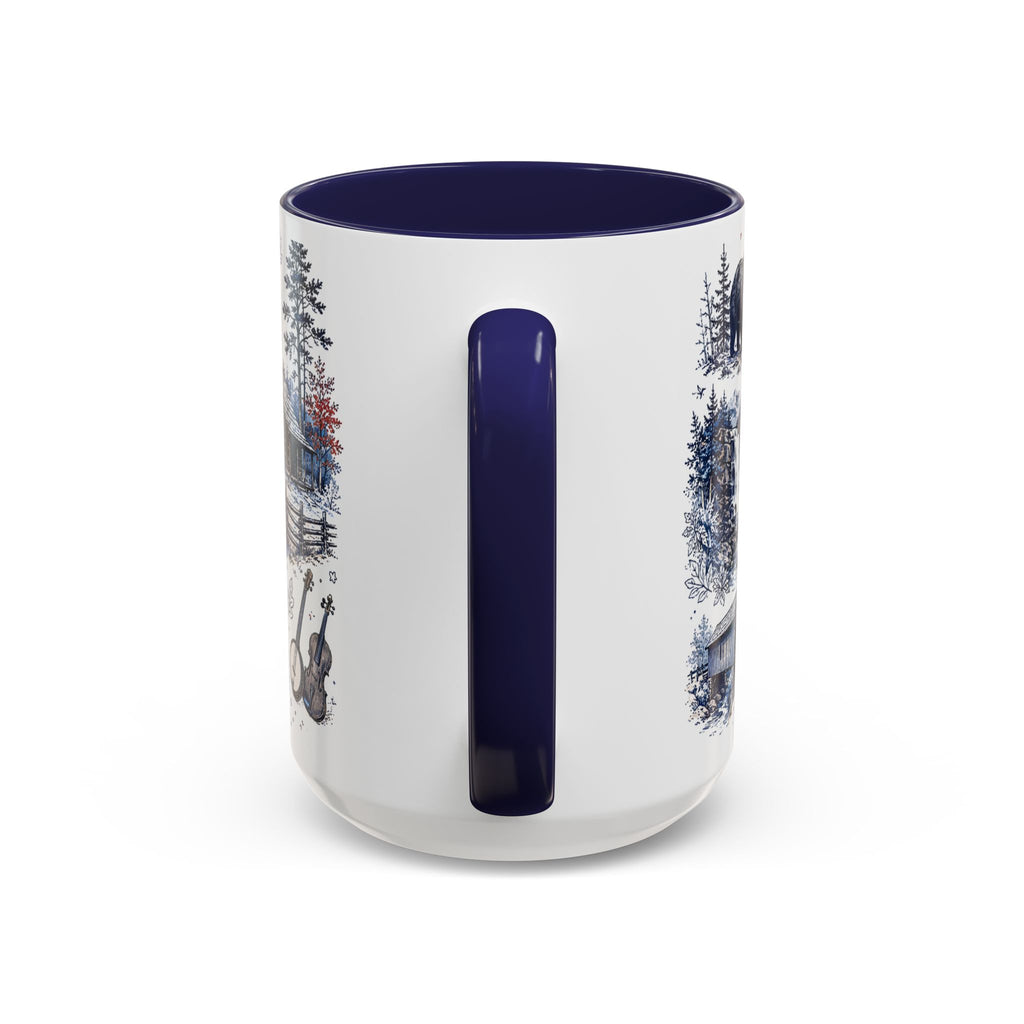 Great Smoky Mountains Coffee Mug | National Park Hiking Gift | Accent Color Ceramic 11oz 15oz