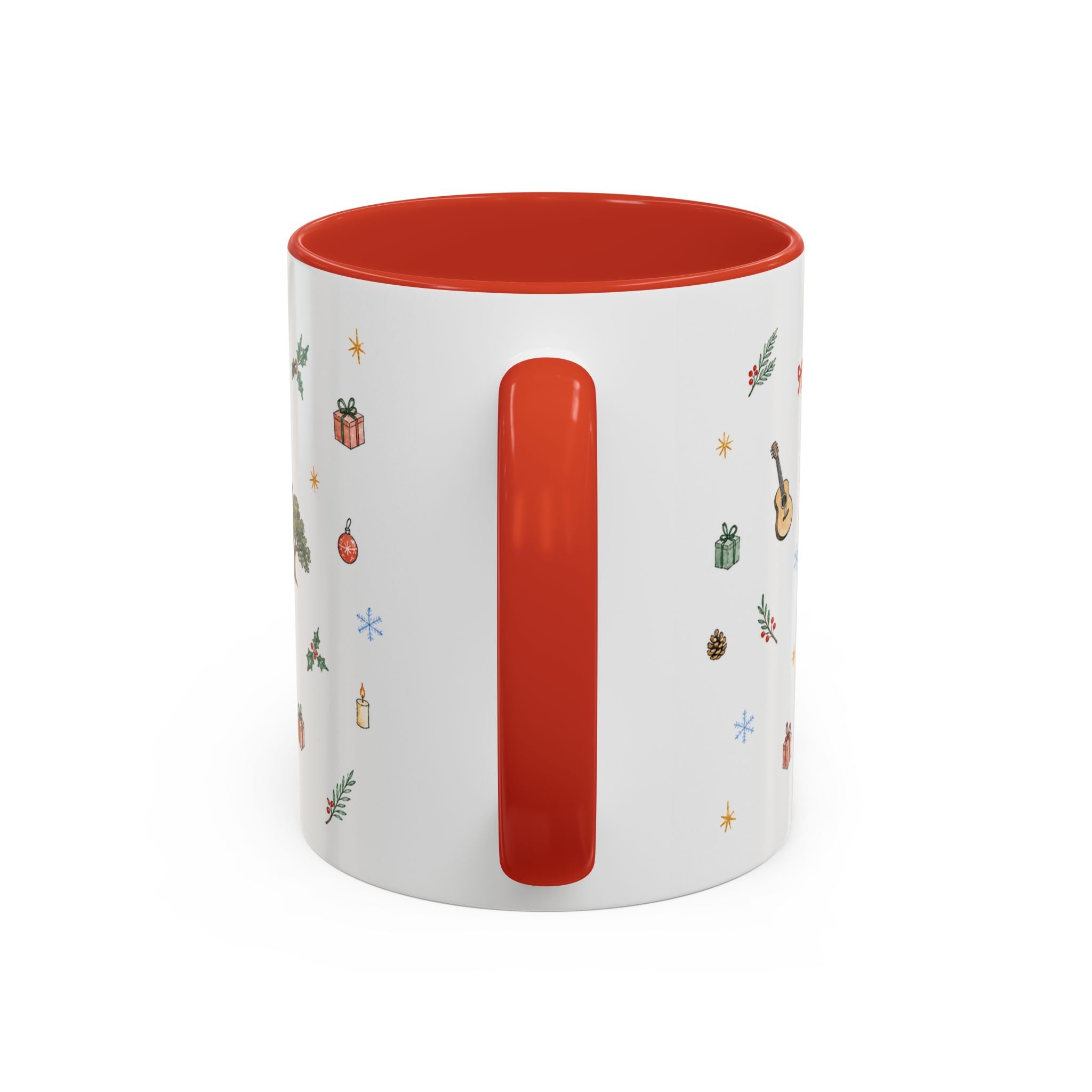 Austin Christmas Mug | Watercolor Travel Souvenir | Holiday Gift | Accent Ceramic Coffee Cup 11oz 15oz
