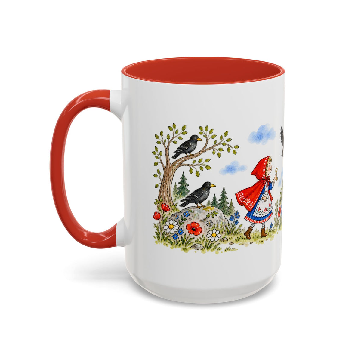 The Seven Ravens Mug | Storybook Fairy Tale Accent Coffee Mug | EveryLegend