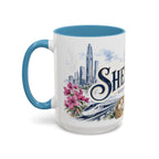 Shenzhen Coffee Mug | China Travel Souvenir | Vintage Illustrated City Gift | 11 oz 15 oz Accent Mug