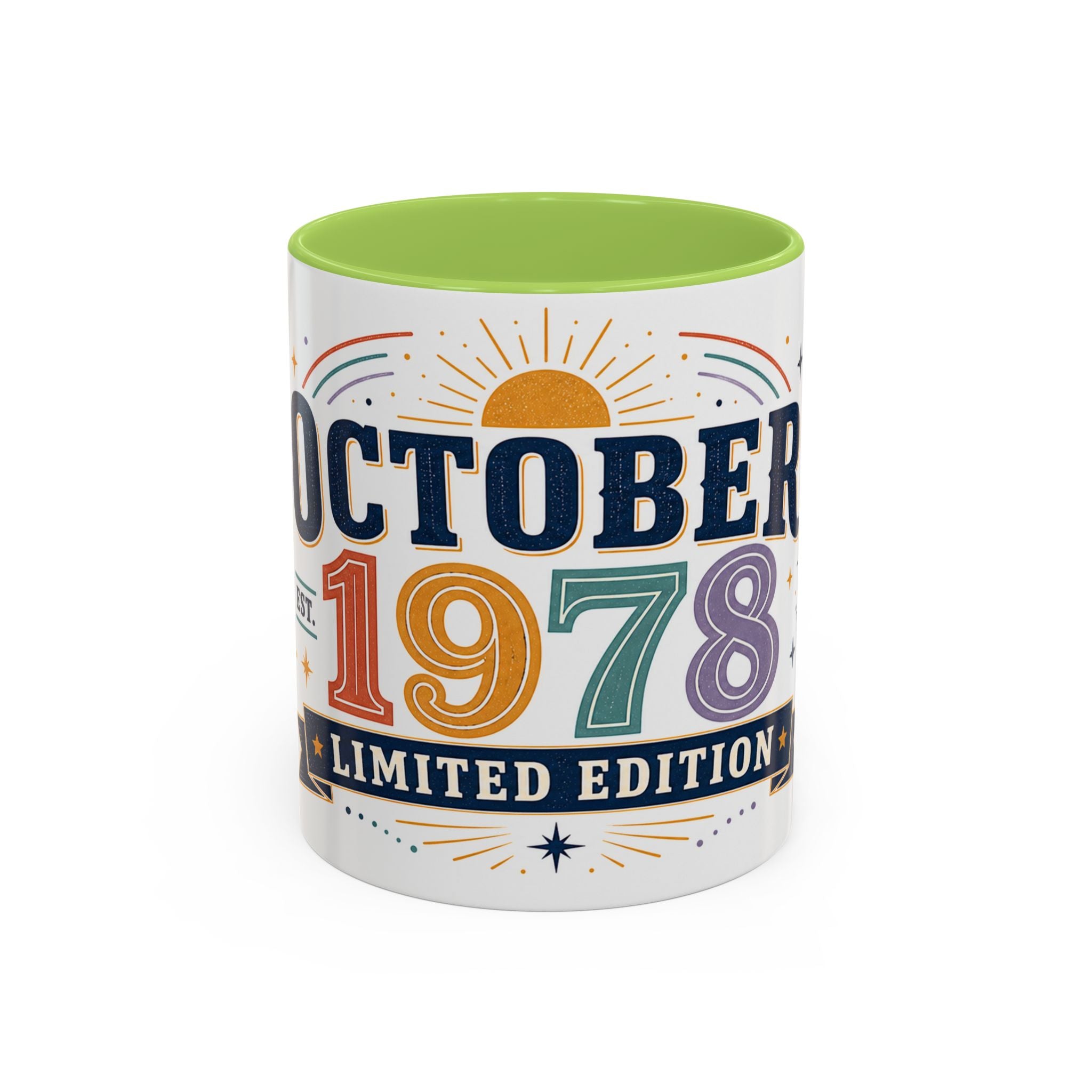Custom Birthday Mug | Celestial Retro Design, Limited Edition (11oz or 15oz)
