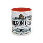 Oregon Coast Mug, Pacific Northwest Travel Souvenir, Bucket List Gift, Accent Ceramic Coffee Mug 11oz 15oz