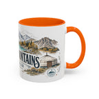 Altai Mountains Mug, Mongolia Travel Souvenir, Bucket List Gift, Accent Ceramic Coffee Mug 11oz 15oz