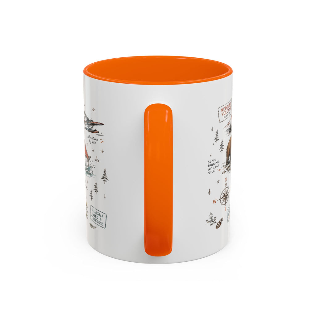 Lake Clark National Park Coffee Mug | Alaska Fly-in Wilderness Adventure Gift | Accent Color Ceramic 11oz 15oz