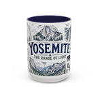 Yosemite National Park Coffee Mug | Hiking Camping Nature Gift | Accent Color Ceramic 11oz 15oz