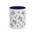 Tennessee Iris Mug, State Flower Floral Coffee Cup, 11oz Botanical Gift