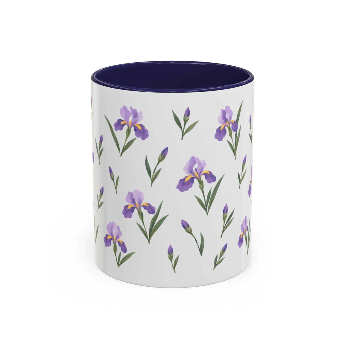 Tennessee Iris Mug, State Flower Floral Coffee Cup, 11oz Botanical Gift