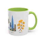 Seoul Coffee Mug | South Korea Travel Souvenir | Porcelain Decal City Gift | 11oz 15oz Accent Mug