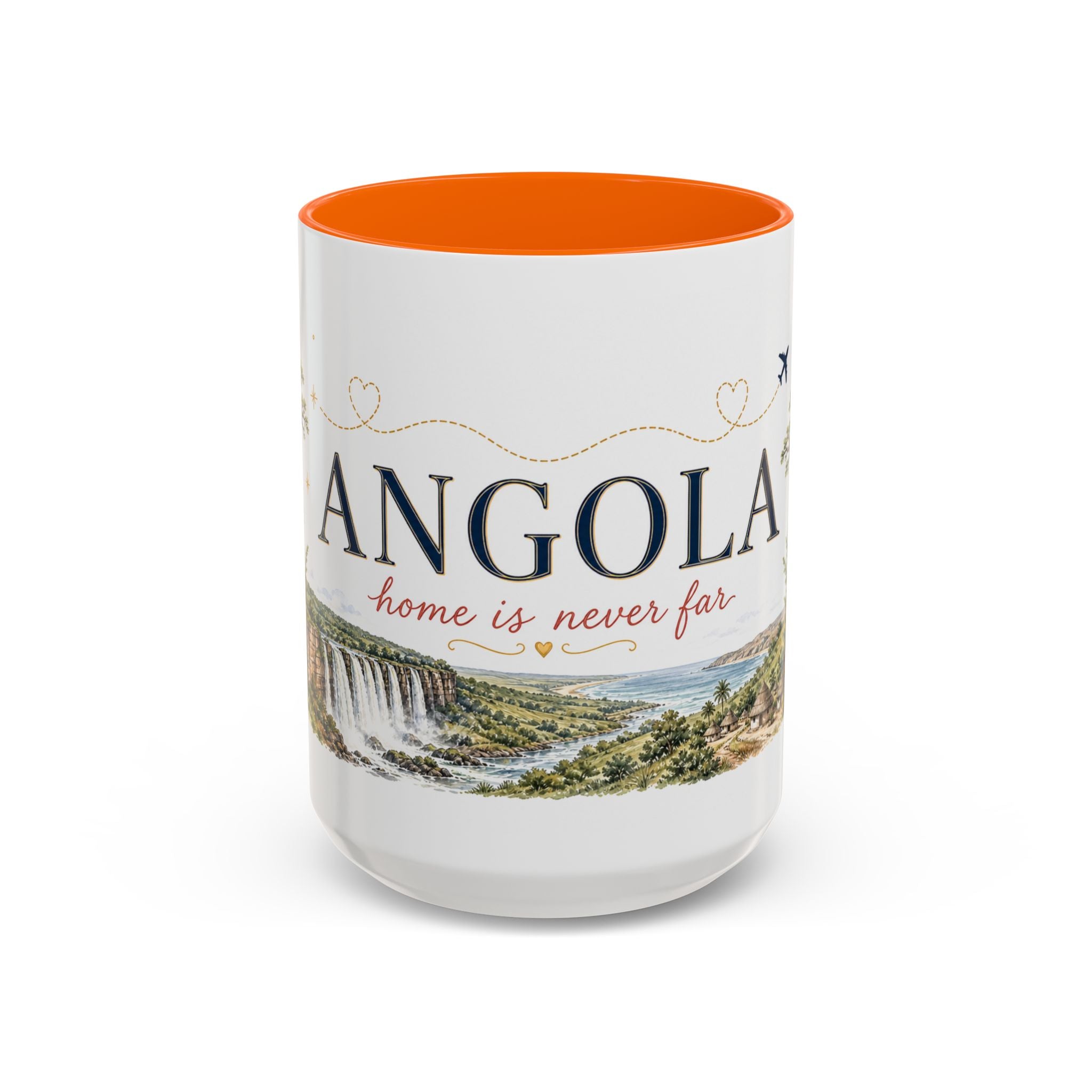 Angola Home Country Mug | Moving Away Gift | Long Distance Friendship | 11 oz 15 oz Accent Mug