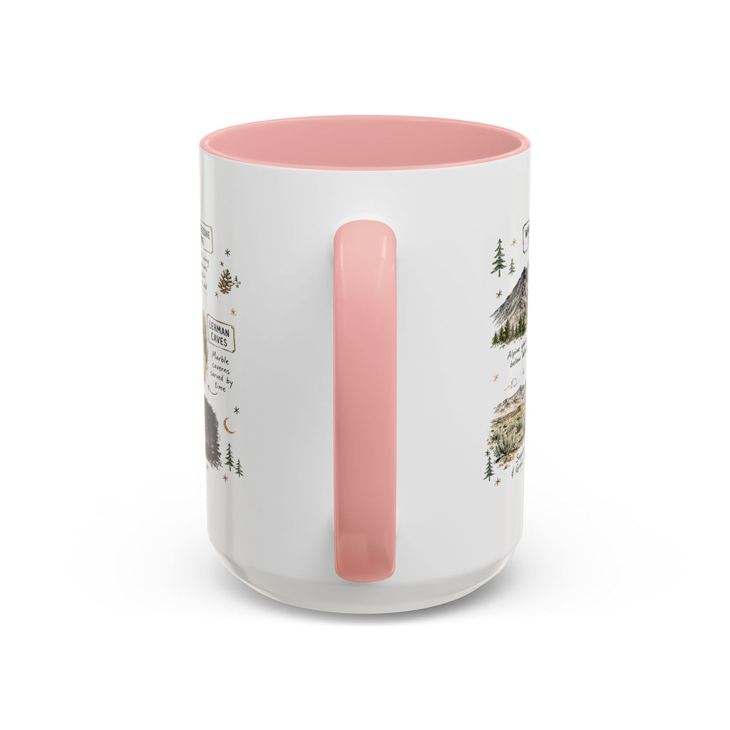 Great Basin National Park Coffee Mug | Nevada Desert Stargazing Hiking Gift | Accent Color Ceramic 11oz 15oz