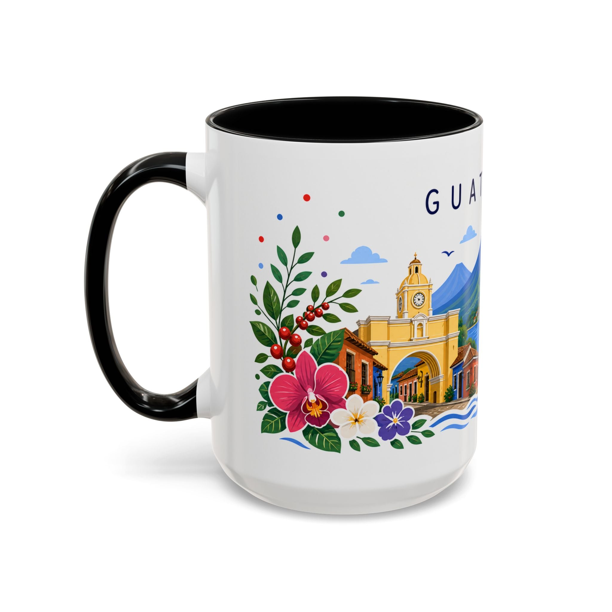 Guatemala Coffee Mug | Travel Souvenir Accent Mug | Place Gift Ceramic Cup 11oz 15oz