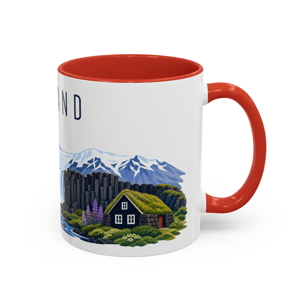 Iceland Coffee Mug | Travel Souvenir Accent Mug | Country Gift Ceramic Cup 11oz 15oz