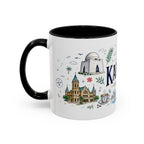 Karachi Coffee Mug | Pakistan Souvenir Travel Gift | Accent Color Ceramic 11oz 15oz