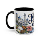 Johor Bahru Coffee Mug | Malaysia Travel Souvenir | Vintage Illustrated City Gift | 11 oz 15 oz Accent Mug