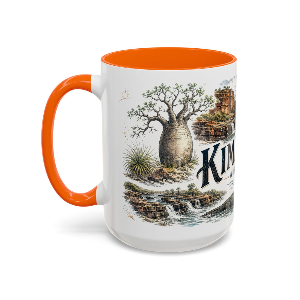 Kimberley Mug, Australia Travel Souvenir, Bucket List Gift, Accent Ceramic Coffee Mug 11oz 15oz