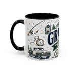 Grandpa The Legend Coffee Mug | Gift From Grandkids | Accent Color Ceramic 11oz 15oz