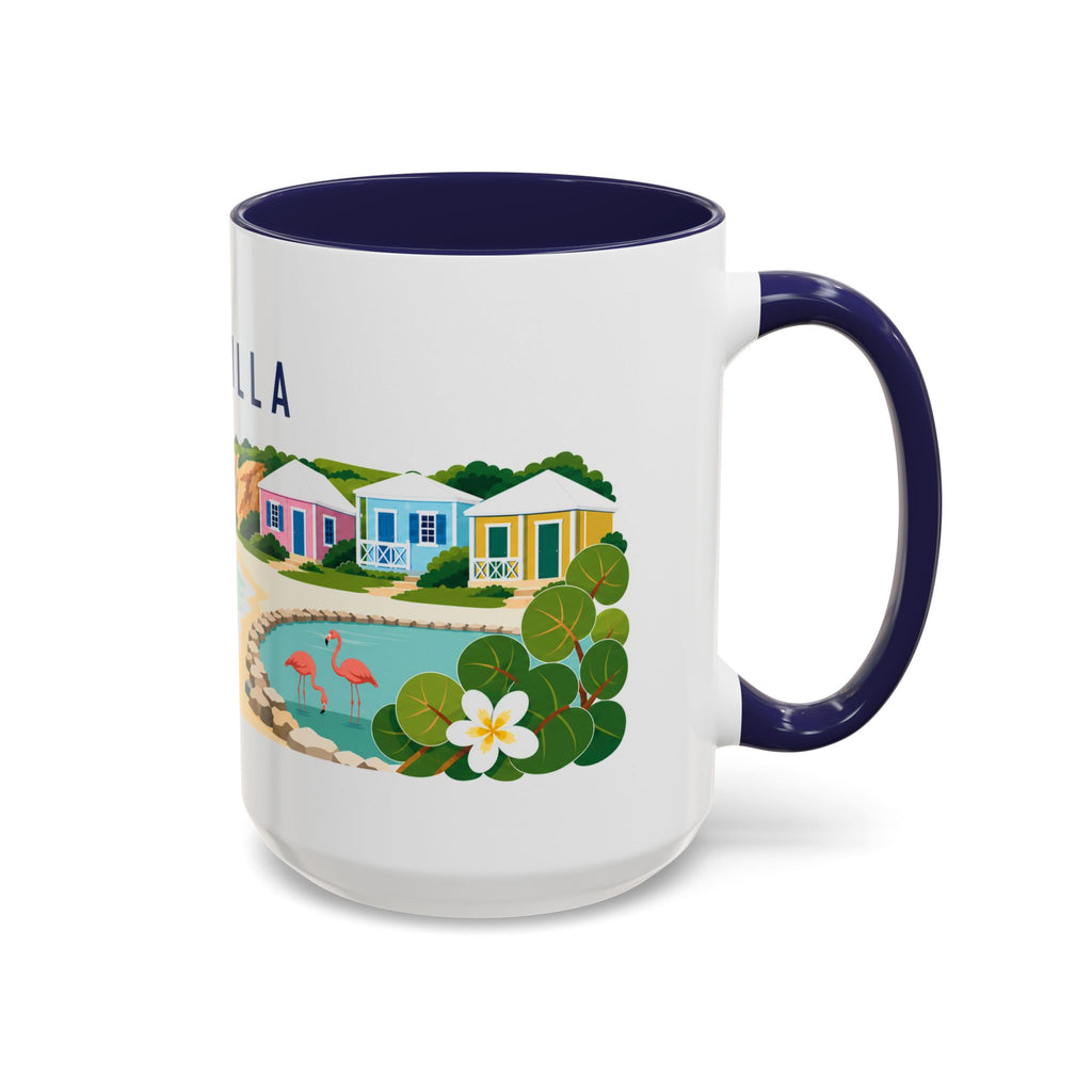 Anguilla Coffee Mug | Travel Souvenir Accent Mug | Country Gift Ceramic Cup 11oz 15oz