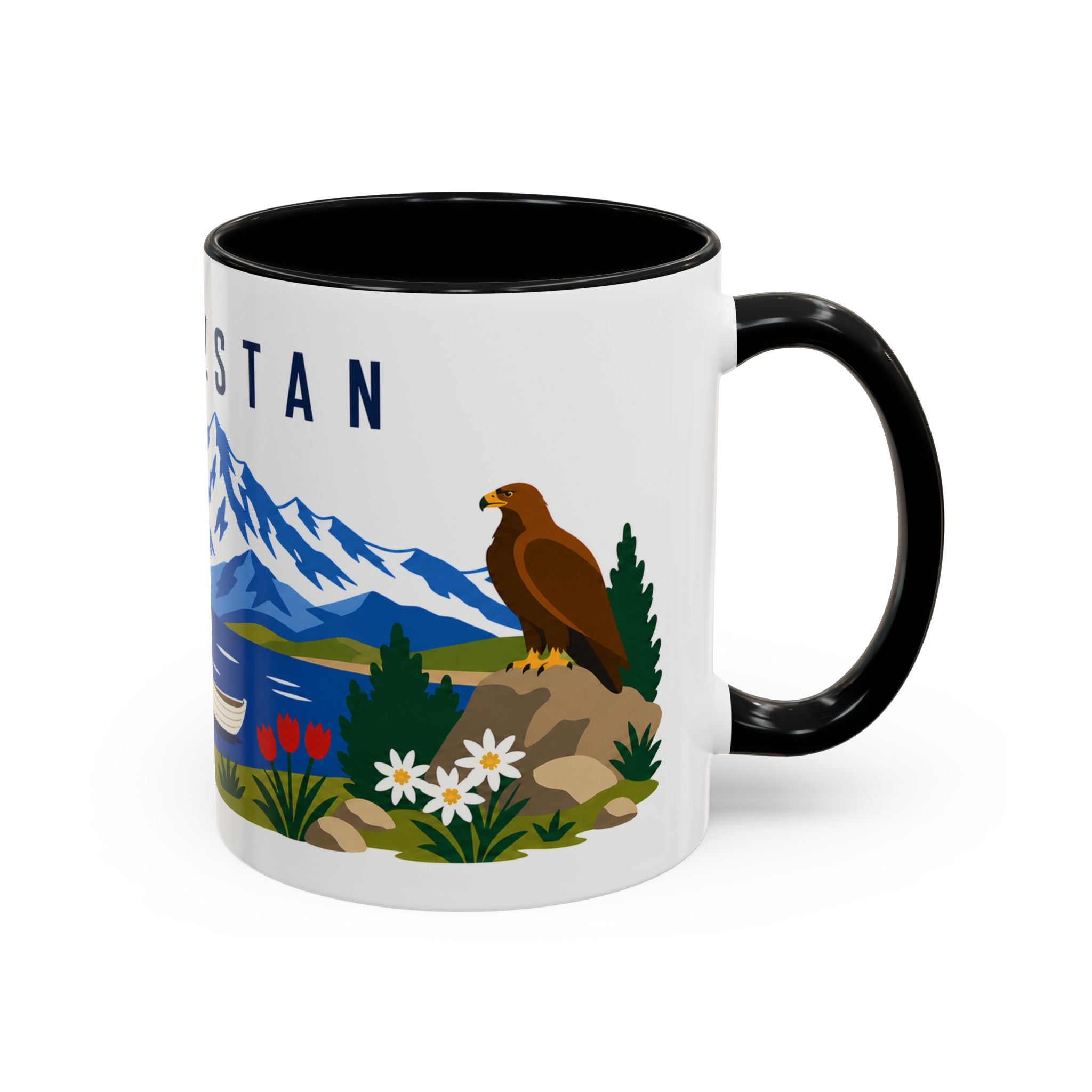 Kyrgyzstan Coffee Mug | Travel Souvenir Accent Mug | Country Gift Ceramic Cup 11oz 15oz