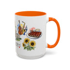 Kansas City Illustrated Travel Mug | City Souvenir Accent Coffee Mug | 11oz 15oz Ceramic Cup