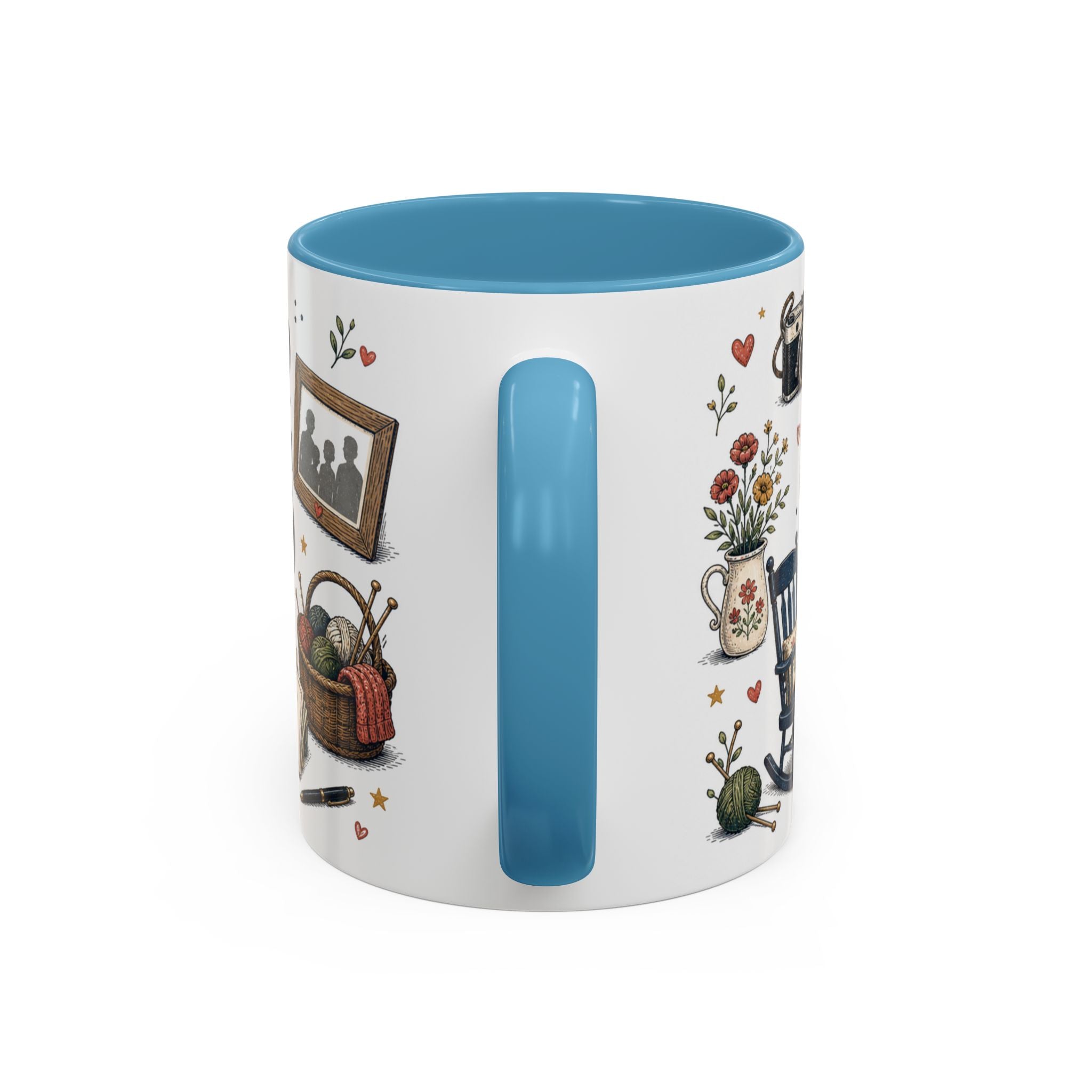 Best Grandparents Ever Coffee Mug | Gift From Grandkids | Accent Color Ceramic 11oz 15oz
