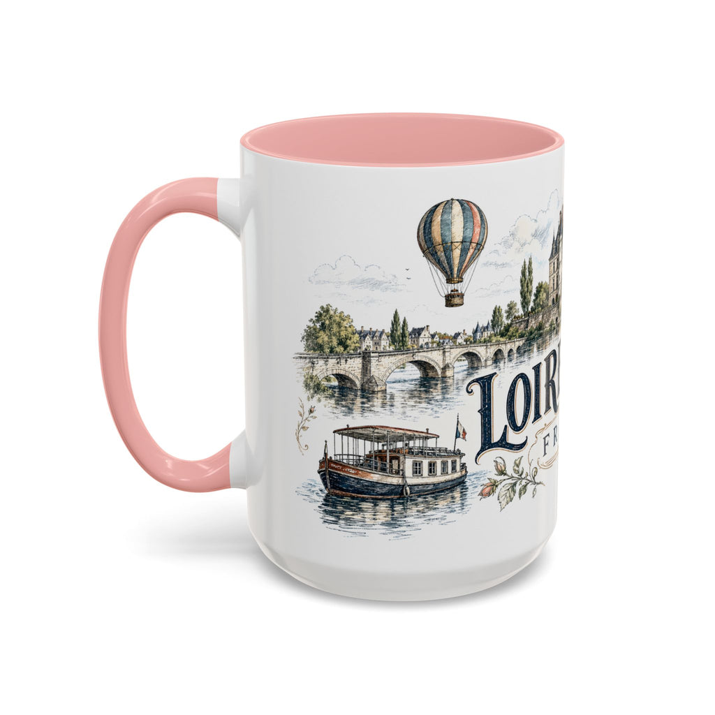 Loire Valley Mug, France Travel Souvenir, Bucket List Gift, Accent Ceramic Coffee Mug 11oz 15oz