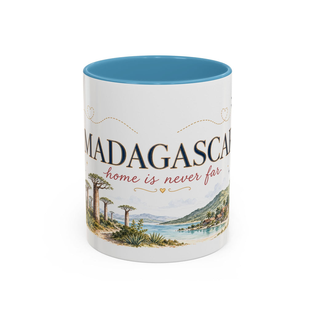 Madagascar Home Country Mug | Moving Away Gift | Long Distance Friendship | 11 oz 15 oz Accent Mug