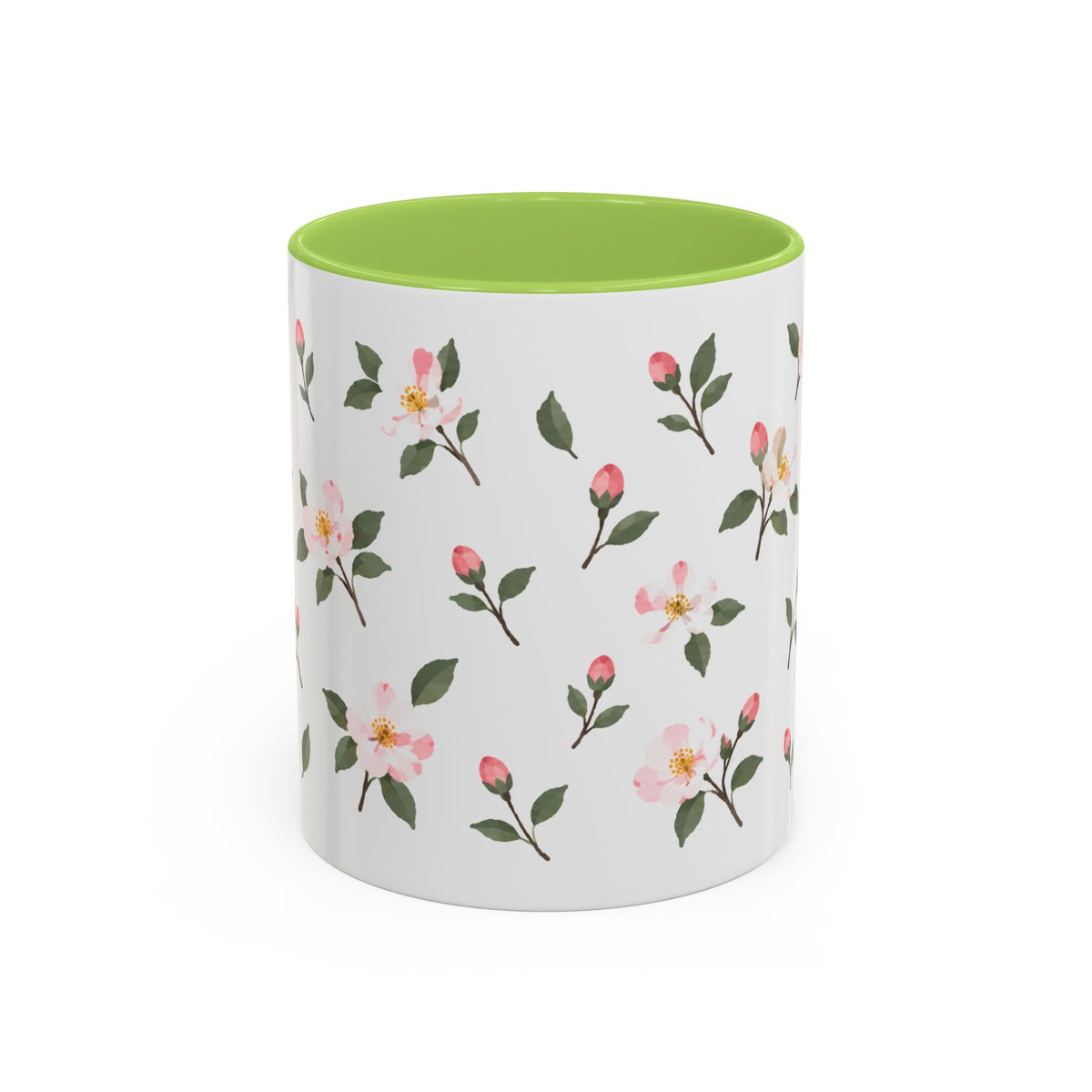 Arkansas Apple Blossom Mug, State Flower Floral Coffee Cup, 11oz Botanical Gift