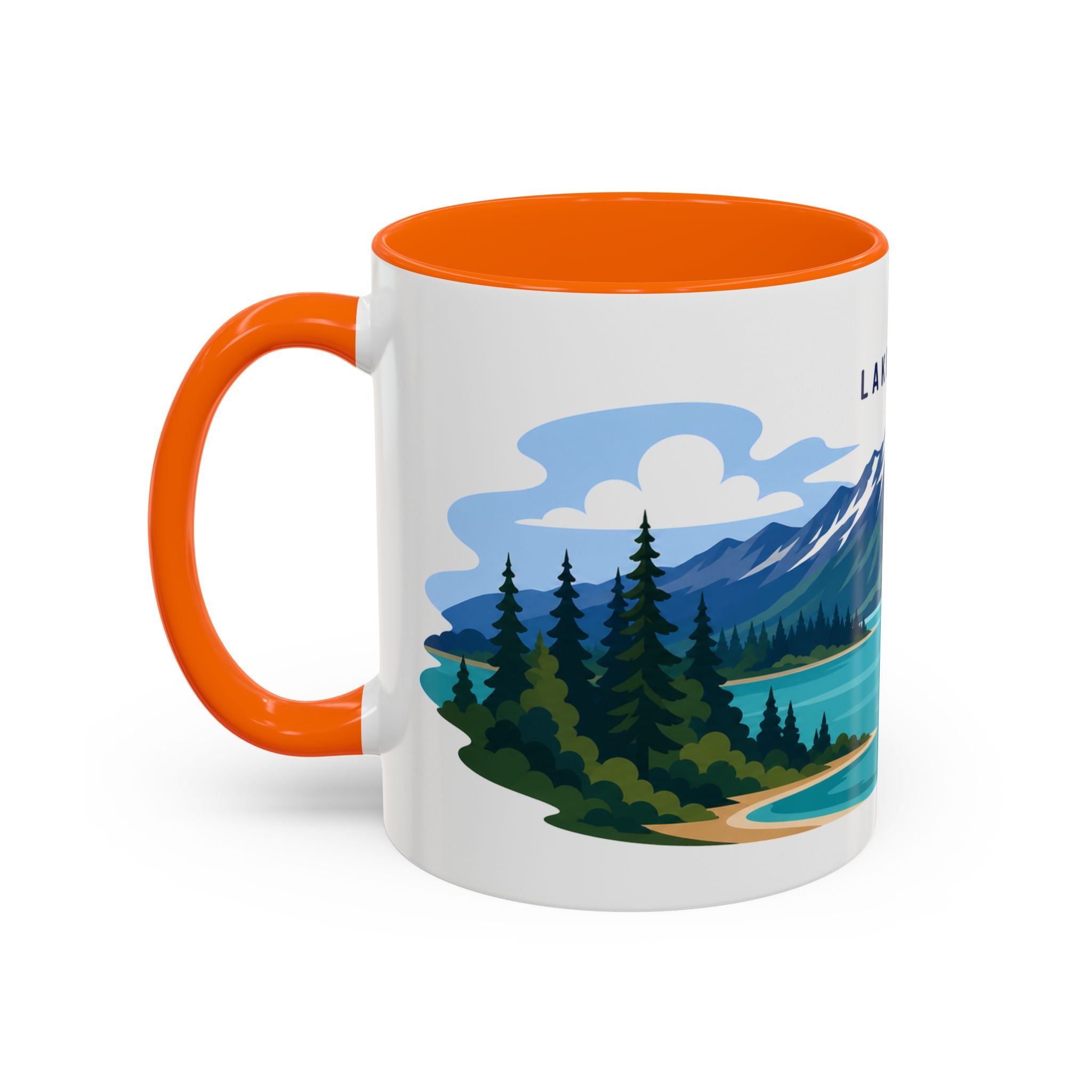 Lake Clark National Park Coffee Mug | Solid Color Block Park Souvenir | 11oz 15oz Accent Mug