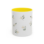 Idaho Syringa Mug, State Flower Floral Coffee Cup, 11oz Botanical Gift