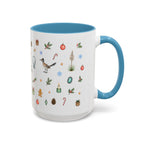 Santa Fe Christmas Mug | Watercolor City Souvenir | Ceramic Coffee Cup (11oz 15oz)