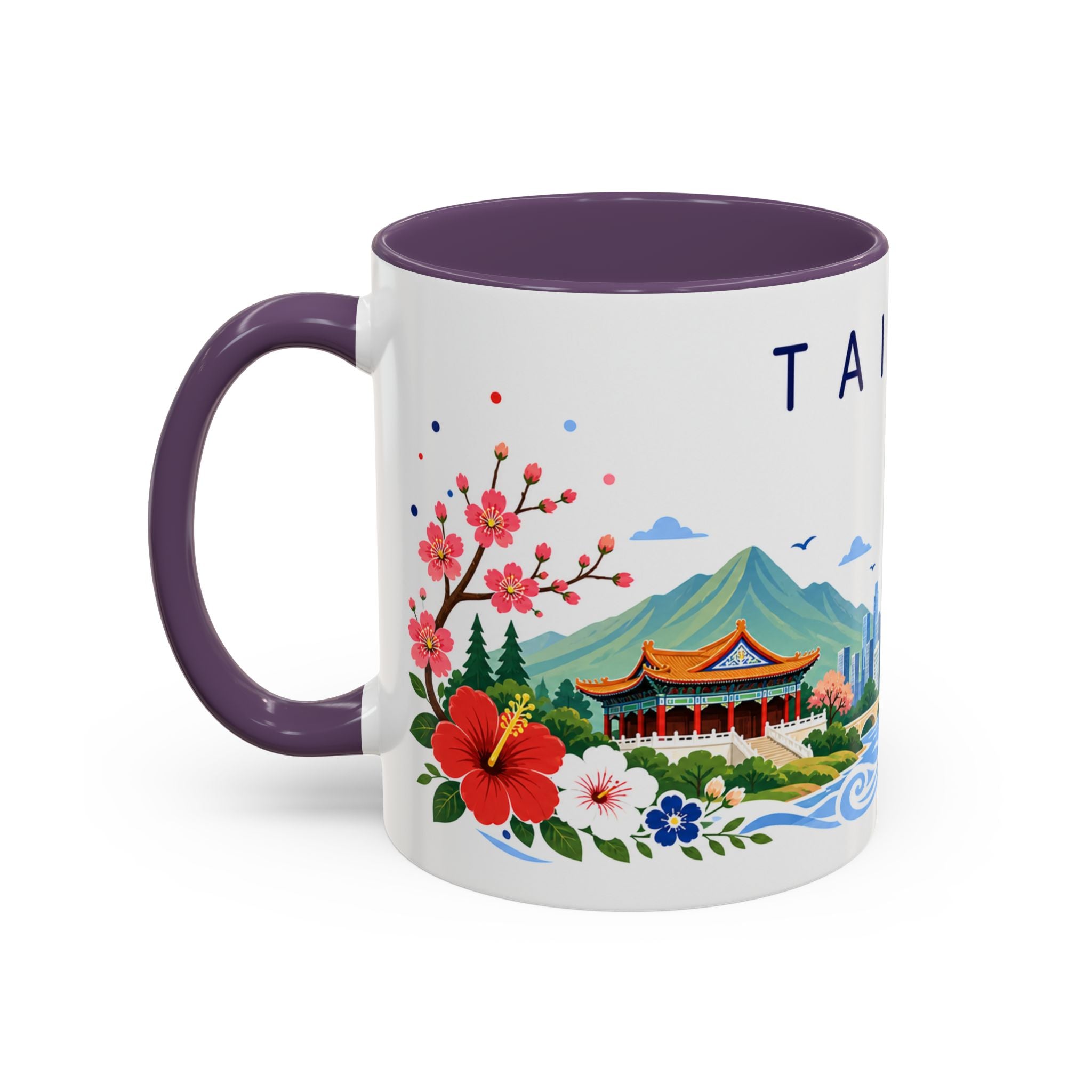 Taiwan Coffee Mug | Travel Souvenir Accent Mug | Place Gift Ceramic Cup 11oz 15oz