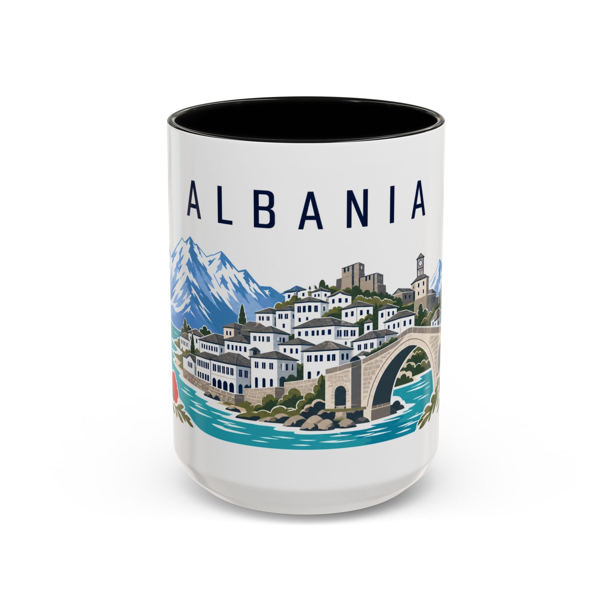 Albania Coffee Mug | Travel Souvenir Accent Mug | Country Gift Ceramic Cup 11oz 15oz