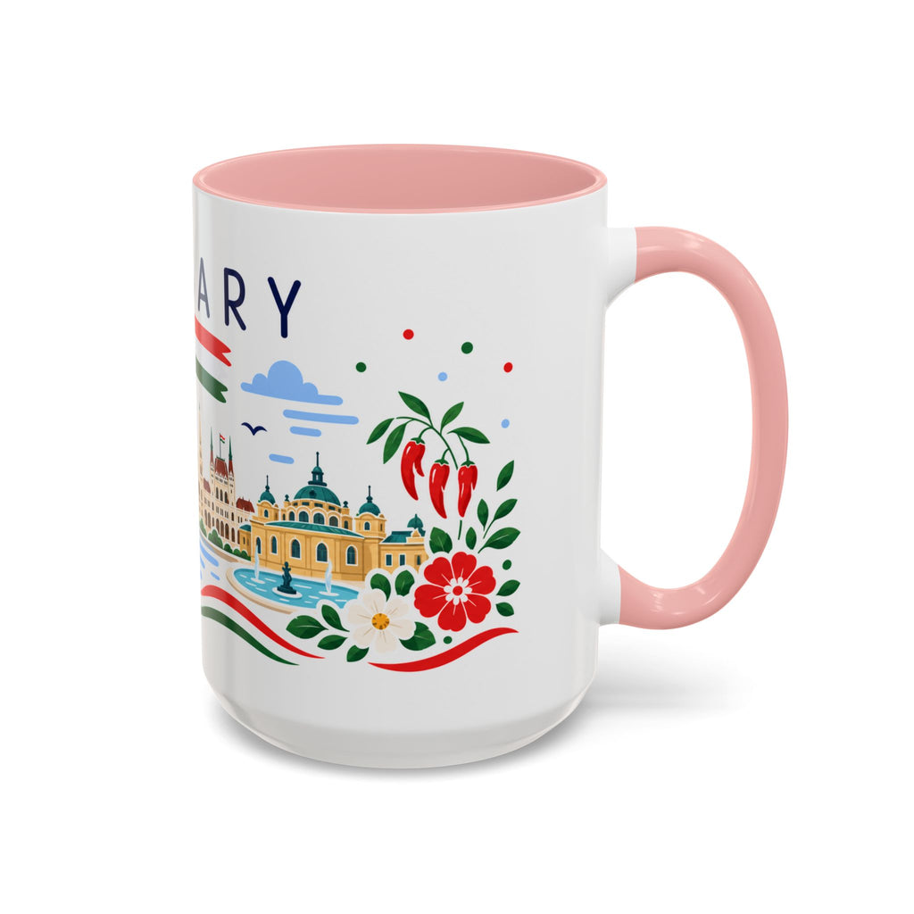 Hungary Coffee Mug | Travel Souvenir Accent Mug | Country Gift Ceramic Cup 11oz 15oz