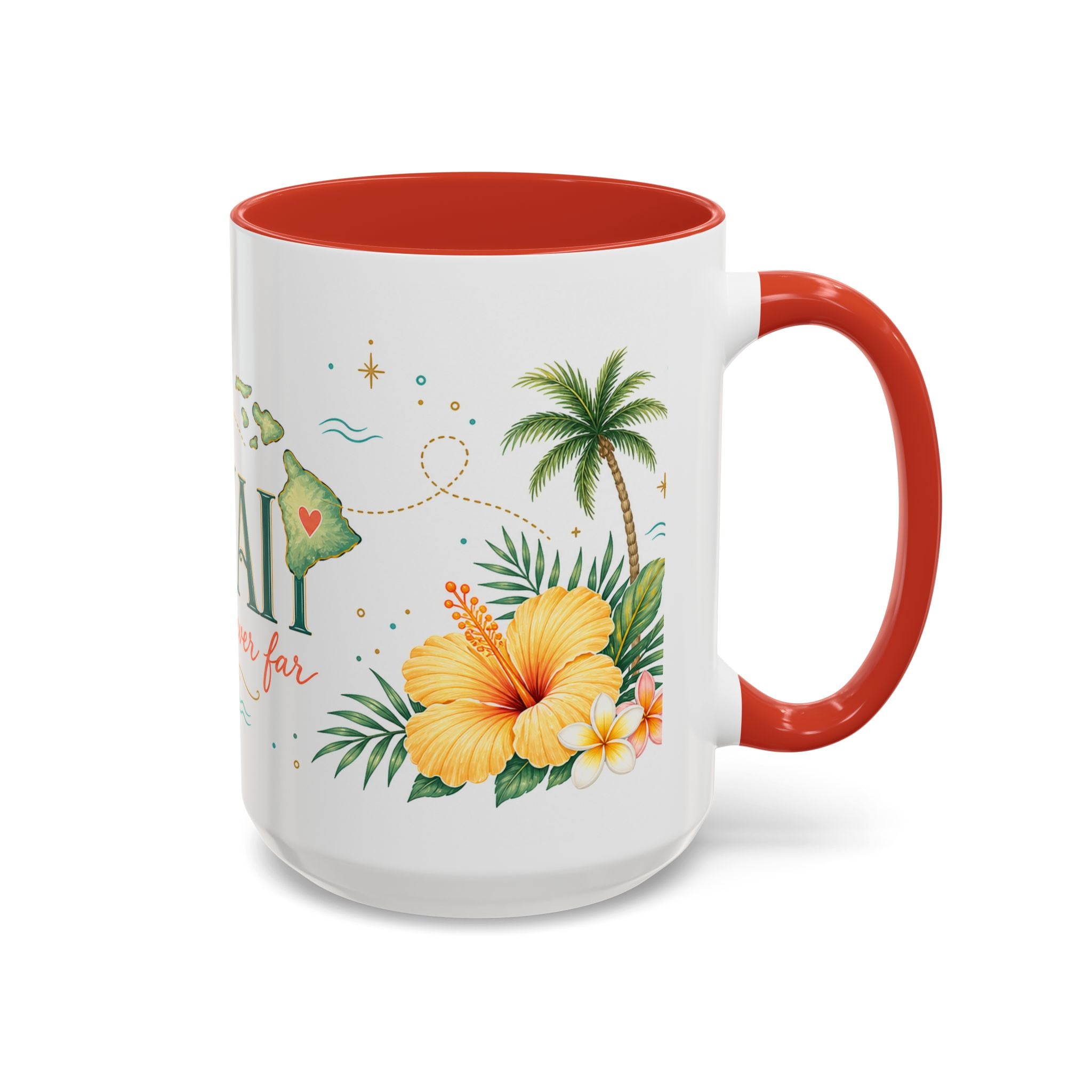 Hawaii State Map Mug | Moving Away Gift | Long Distance Friendship Coffee Cup