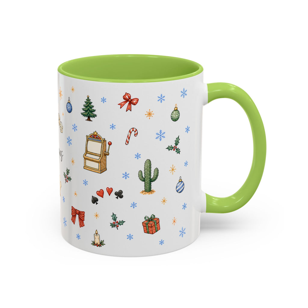 Las Vegas Christmas Mug | Watercolor City Souvenir, Travel Memories (11oz, 15oz)
