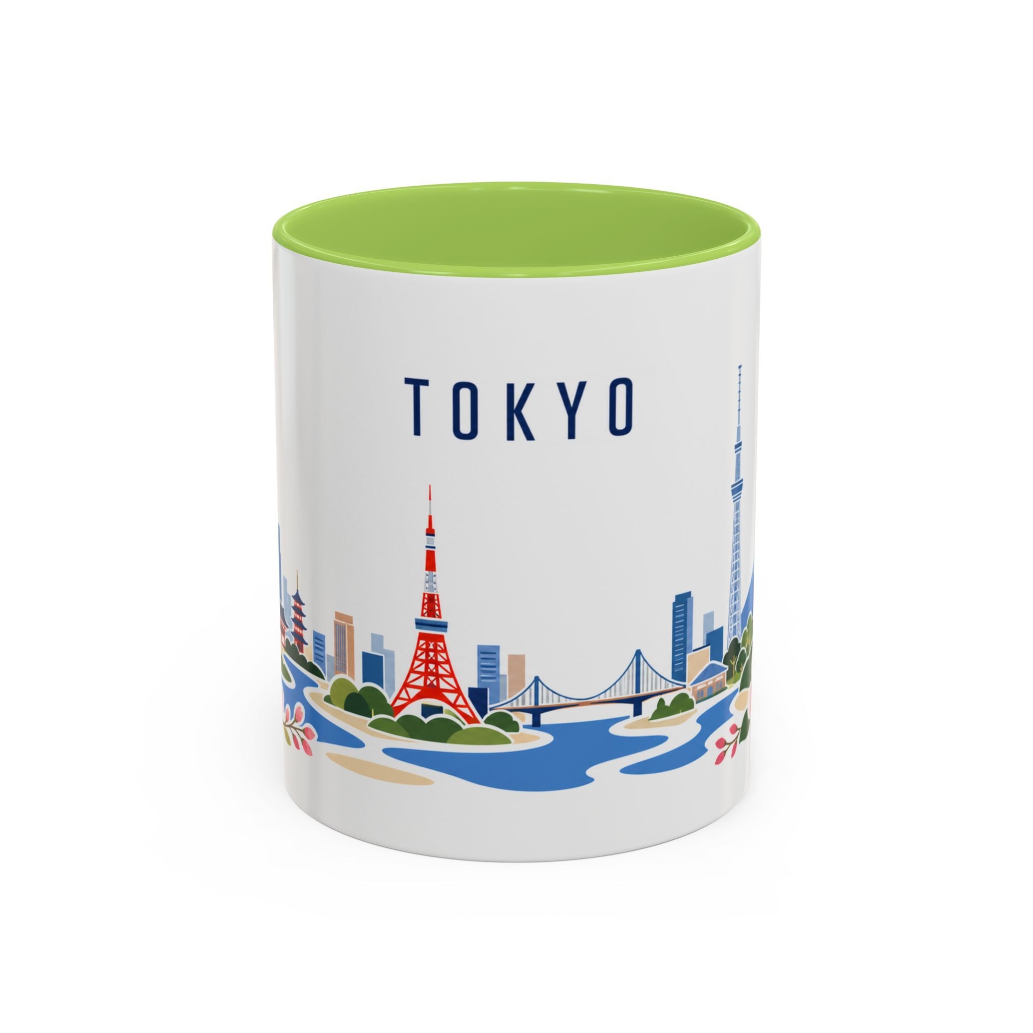 Tokyo Coffee Mug | Japan Travel Souvenir | Porcelain Decal City Gift | 11oz 15oz Accent Mug
