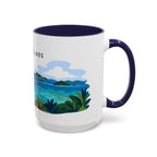 Virgin Islands National Park Coffee Mug | Solid Color Block Park Souvenir | 11oz 15oz Accent Mug