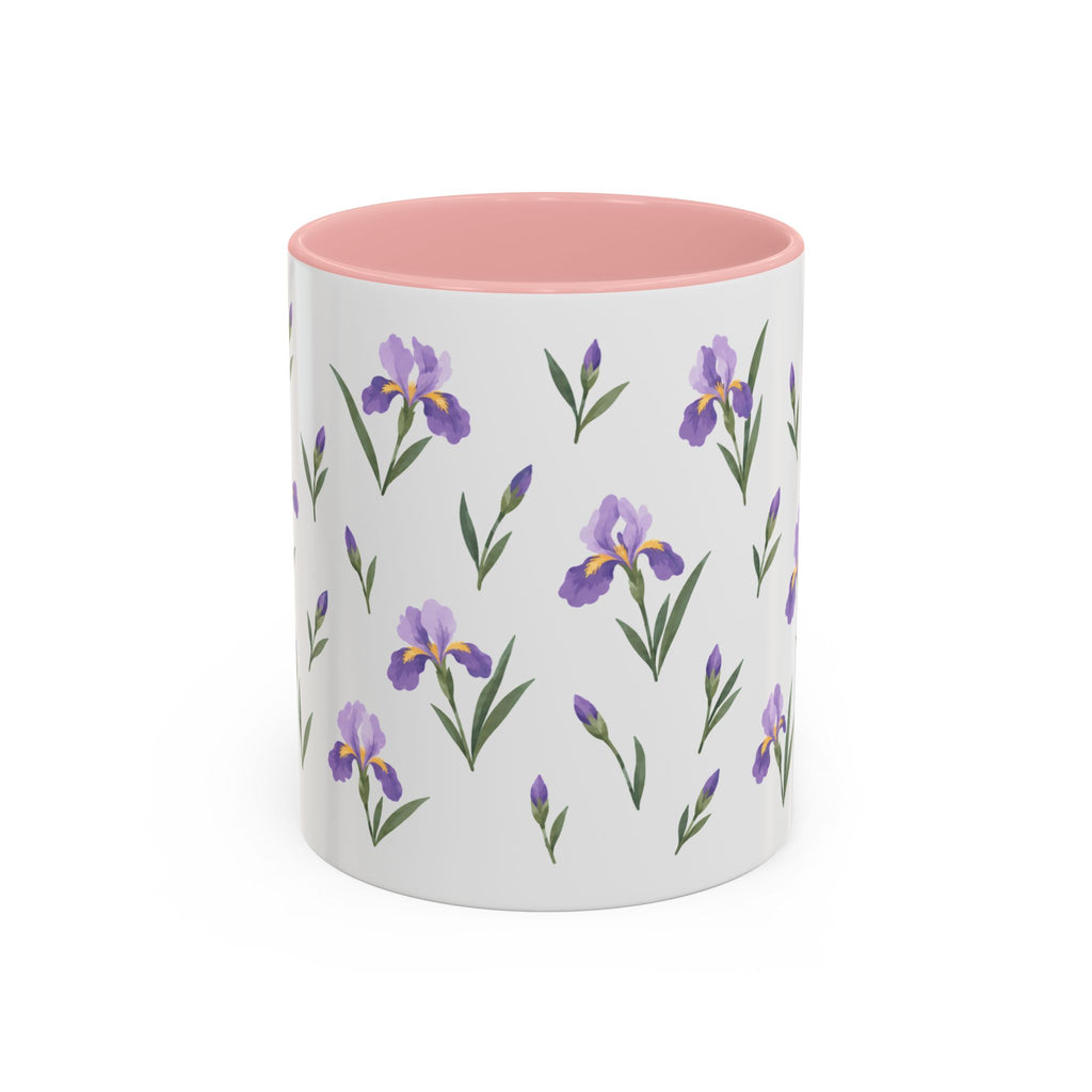 Tennessee Iris Mug, State Flower Floral Coffee Cup, 11oz Botanical Gift