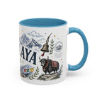 Himalaya Coffee Mug | Travel Destination Souvenir Gift | Accent Color Ceramic 11oz 15oz