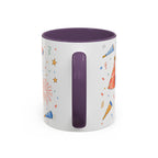 New Year Confetti Mug | Party Popper Watercolor Celebration Gift | Accent Cup 11oz 15oz