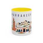 Marrakech Coffee Mug | Morocco Travel Souvenir | Porcelain Decal City Gift | 11oz 15oz Accent Mug