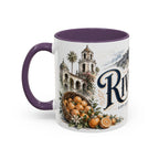 Riverside Coffee Mug | United States Travel Souvenir | Vintage Illustrated City Gift | 11 oz 15 oz Accent Mug