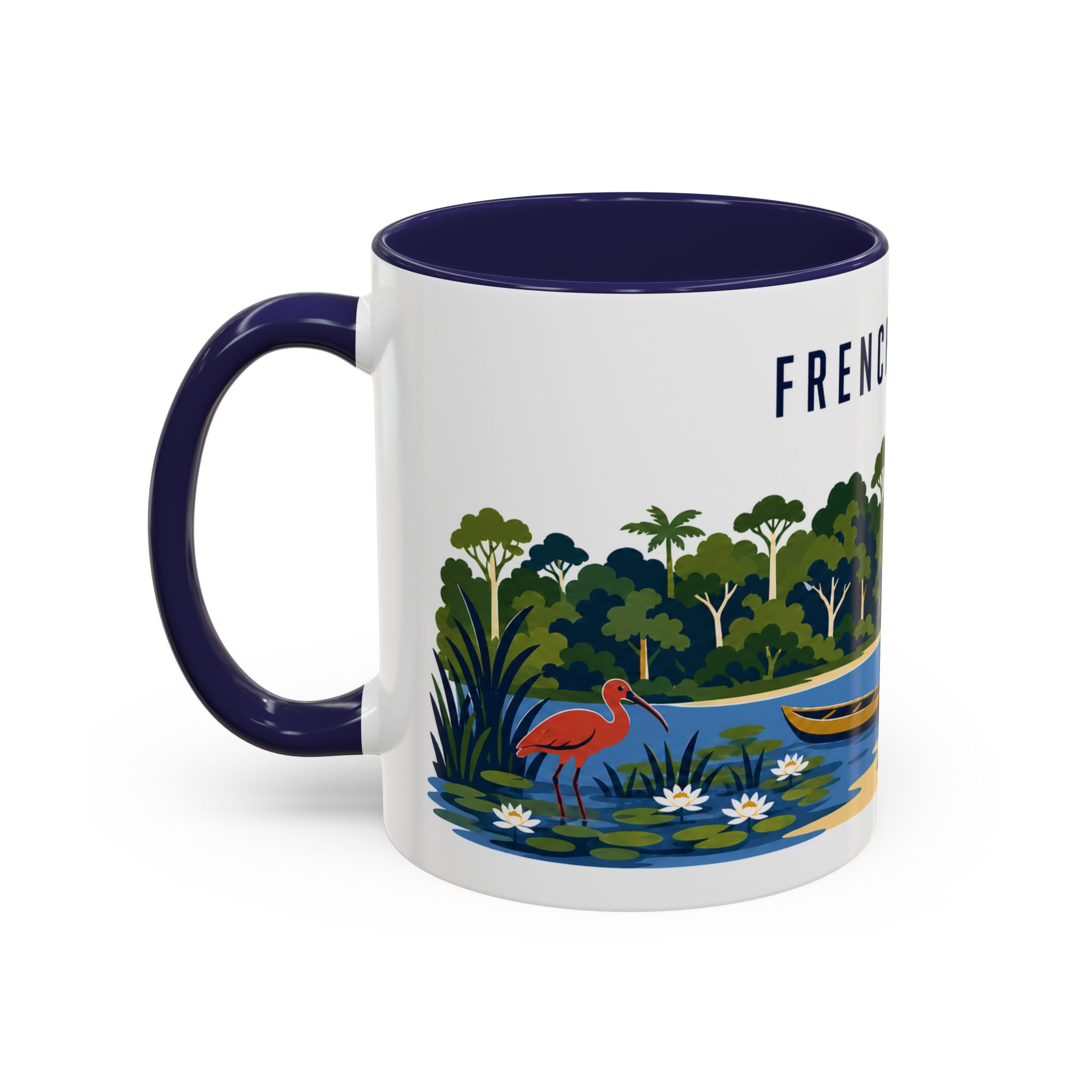French Guiana Coffee Mug | Travel Souvenir Accent Mug | Country Gift Ceramic Cup 11oz 15oz