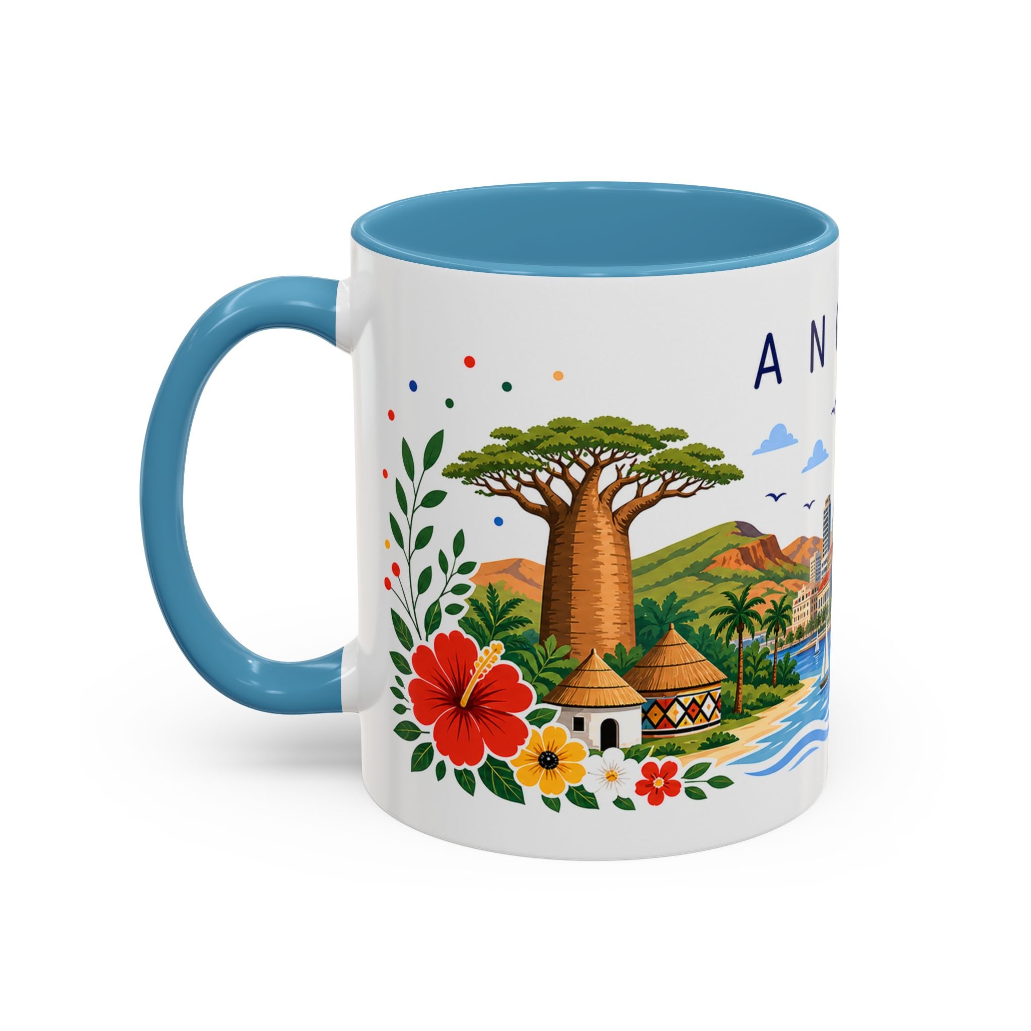 Angola Coffee Mug | Travel Souvenir Accent Mug | Place Gift Ceramic Cup 11oz 15oz