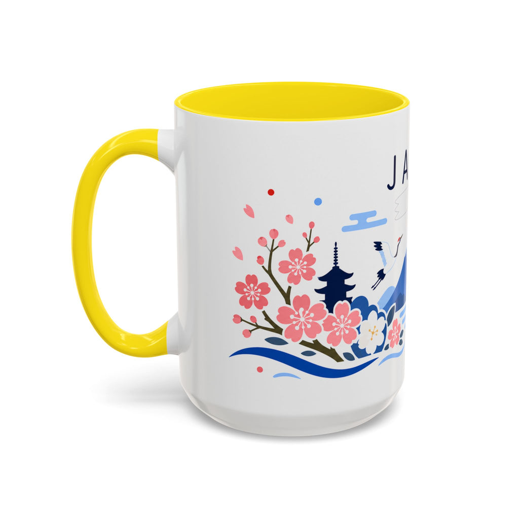 Japan Coffee Mug | Travel Souvenir Accent Mug | Country Gift Ceramic Cup 11oz 15oz