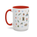Istanbul Christmas Mug | Watercolor Travel Souvenir | Holiday Gift | Accent Ceramic Coffee Cup 11oz 15oz